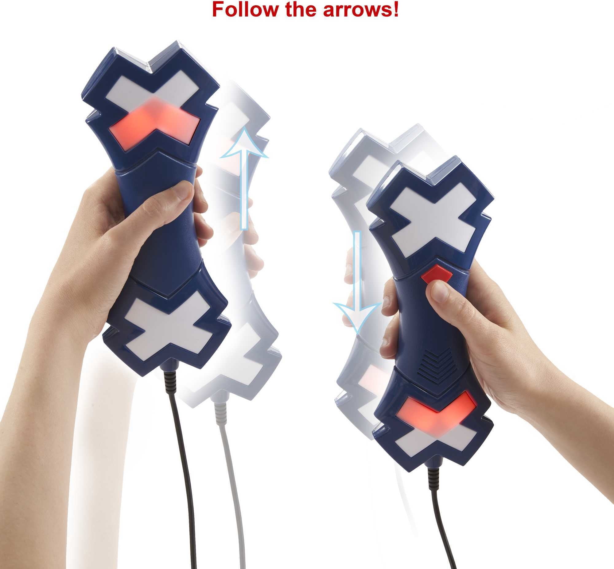 Crossed Signals Game for Kids & Adults, Electronic Game with Pair of Talking Light Wands