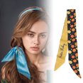 thumbnail image 2 of Unique Bargains 1 Pc Headband Fruit Long Ribbon Hairband for Women Black Orange, 2 of 6