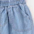 thumbnail image 6 of 18-24 Months Infant Baby Denim Jogger Pants,Kids Elastic Waist Lightweight Trousers with Pockets,Summer Fall Breathable Casual Pants for 3 6 9 12 18 Months 2T 3T 4T Toddler,Light Blue, 6 of 7