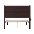 thumbnail image 5 of AFI NoHo 14" Full Wood Platform Bed Frame with Modern Panel Headboard, Espresso, 5 of 7