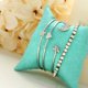 thumbnail image 5 of Un conjunto de moda de la luna abierta pulsera de joyería conjunto de pulseras encanto de cumpleaños sorpresa de regalo para la mujer niñas, 5 of 7