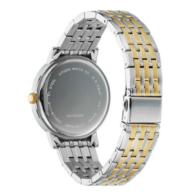 Citizen BI5074-56A Two Tone Stainless Steel Silver Dial Men's Quartz Watch