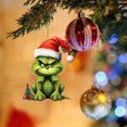 thumbnail image 4 of Adorno para árbol de Navidad Grinch con colgantes de monstruo verde divertidos y bonitos de 8cm para interiores, 4 of 5