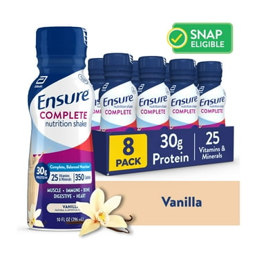 Ensure COMPLETE Nutrition Shake, 30G Protein, Vanilla, 10 fl oz, 8 Count