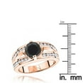 thumbnail image 3 of Ladies 14K Black Natural 2.7 Ctw Diamonds Engagement Wedding Ring For Her (Rose Gold Size 7), 3 of 3