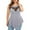 Gray, variant on Summer Tank Tops for Women 2025, Womens Plus Size Tunics Tops Crew-Neck Asymmetric Sleeveless Long Tunic Tank Lace Blouse Shirts for Summer Dressy Casual Compression Tank Tops for Lady Black 3XL
