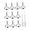 thumbnail image 2 of 10x Mini Embudo Embudos de Metal Resistentes para Llenar Botellas de Laboratorio de Aceites Esenciales, 2 of 9