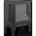 thumbnail image 5 of Electric Fireplace Stove Heater, 17-Inch Freestanding with 3D Flame | Antique Black | Tempered Glass+Sheet Metal, 5 of 9
