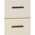 thumbnail image 3 of Cajonera de ordenación RATTAN de plástico Efecto mimbre Torre de almacenaje multiusos - color :Beige - 2 cajones (Beige), 3 of 5