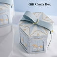 thumbnail image 4 of Storage Holder Candy Box Cartoon Print Carousel Pattern Dispense Candy Paper Jam Lovely Gift Bag Candy Box for Wedding Blue, 4 of 6