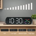 thumbnail image 4 of Unique Bargains Alarm Clock Black Housing With Green Light 6.5"L x 1.0"W x 1.8"H, 4 of 6