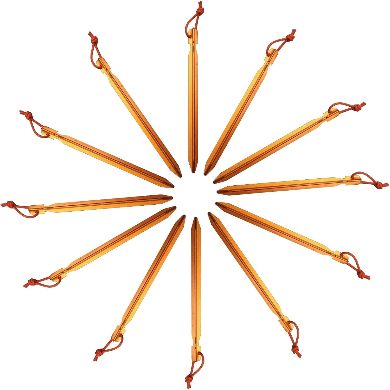Tent Stakes, Ground Metal Camping Aluminum Tent Pegs, Lightweight Heavy Duty Spikes Camping Accessories