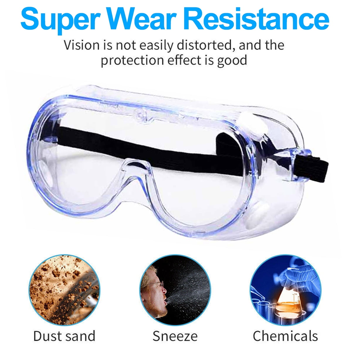 Disposable Medical Goggles,Safety Goggles, Anti Ventilation Anti Fog