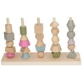 thumbnail image 3 of Shape Blocks Stacking Toy, Sense Training  Matching Set Educational Improve Thinking Skills Round Edges  For Nursery School, 3 of 8