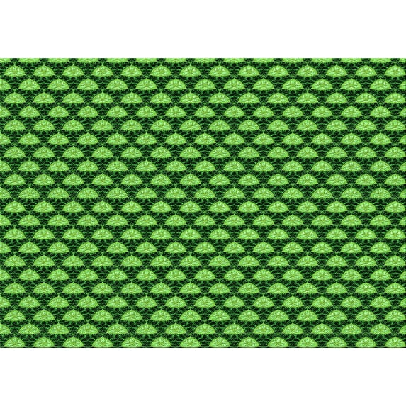Ahgly Company Machine Washable Indoor Rectangle Transitional Deep Emerald Green Area Rugs, 3' x 5'