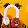 thumbnail image 2 of Bluetooth Headphones for Kids, Halloween Fluffy Spider Wireless Headphones, Volume Reduced Kids Foldable Earphones for School, Home, or Travel, 2 of 5