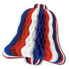 Beistle - 55470-10 - Red White and Blue Tissue Bell - Pack of 24