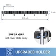 Black 1Pack 4R5H Metal Organizing Rack 4 Racks 5 Hooks Wall Mount Tool ...