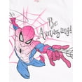 thumbnail image 7 of Marvel Spider-Man Toddler Girls' 3-Piece Short Sleeve Graphic T-Shirt, Tulle Skirt and Scrunchie Set Pink and White Spider-Man, 7 of 7