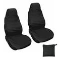 thumbnail image 2 of Toorise 2Pcs Car Seat Cover Universal Car Seat Protectors Waterproof Car Front Seat Covers Heavy Duty Polyester Car Seat Cover Foldable Black Seat Protectors for Car Accessories, 2 of 8