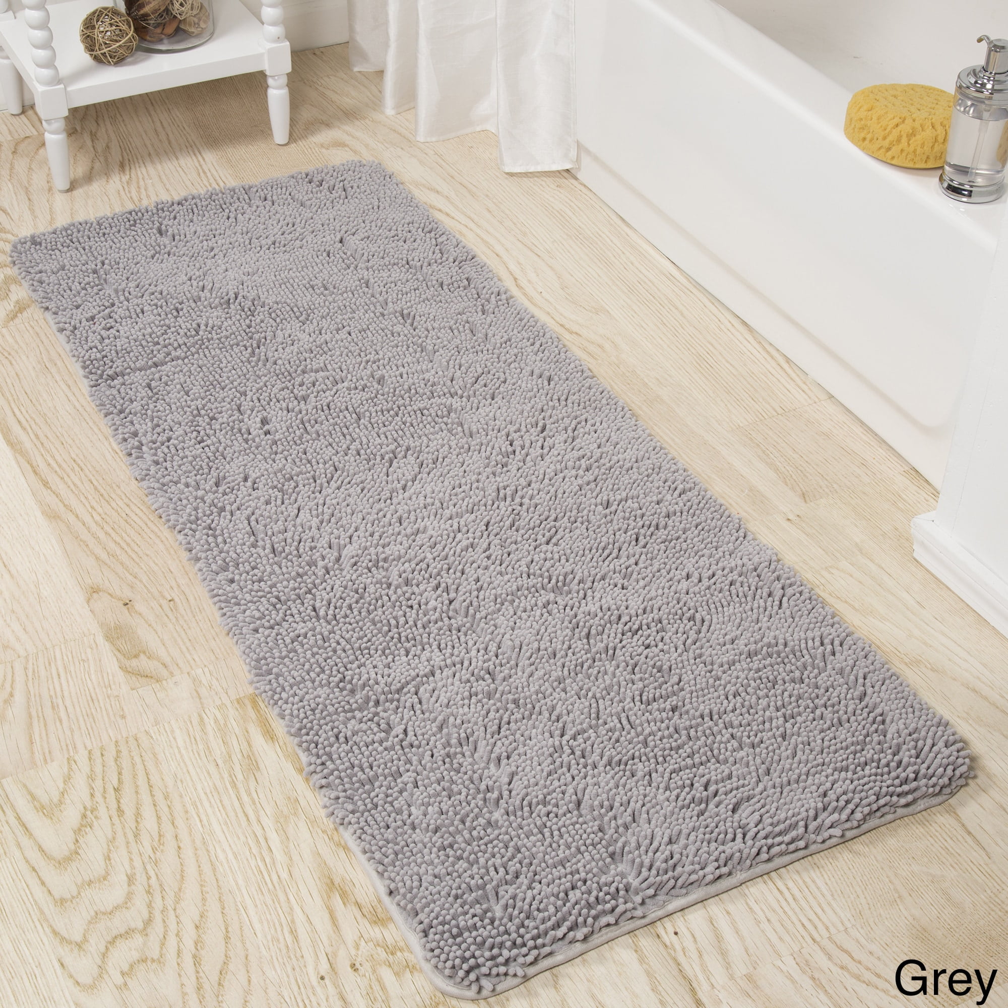 Windsor Home 24 x 60inch Memory Foam Shag Bath Mat