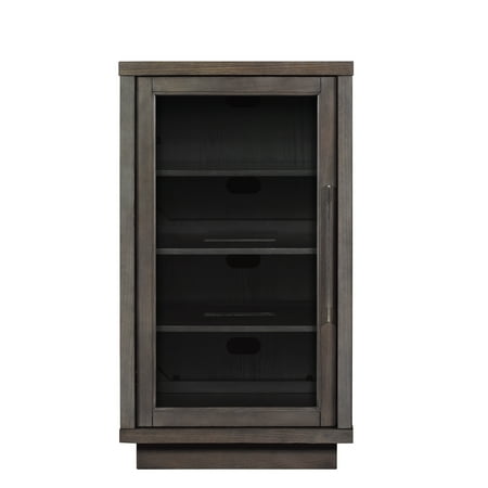 Twin Star Home Morton Tifton Oak Stereo Cabinet Walmart Com