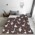 thumbnail image 5 of Rateoe cartoon geese Print Fuzzy Fleece Throw Blanket Extra Large,Super Soft,Fluffy and Warm Blankets for Couch,Bed,All Season Use-50"x40", 5 of 7