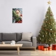 thumbnail image 4 of ZHONGYUTONG Santa Claus Canvas Wall Art Christmas Pictures Wall Decor Vintage Santa Painting for Living Room Bedroom Decor Framed (28.00" x 42.00"), 4 of 5
