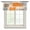 Orange, variant on Black Grey Ombre Sheer Curtains Valances for Windows Vintage Abstract Smear Aesthetics Chiffon Kitchen Valances for Cafe, Rod Pocket Voile Window Treatments Curtains for Living Room Bedroom, 42"x12"
