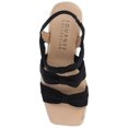 thumbnail image 4 of Journee Womens Santorynn Sling Back Espadrille Platform Wedge Sandals, 4 of 9