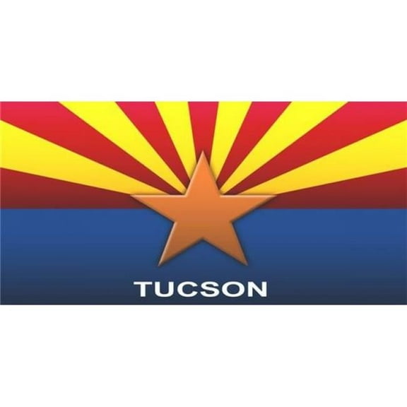 Arizona State Flag Tucson Photo License Plate