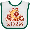 thumbnail image 3 of Inktastic 2023 Chinese New Year Rabbit Boys or Girls Baby Bib, 3 of 4