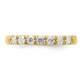 thumbnail image 5 of FJC Finejewelers 14 kt Yellow Gold 7 Stone G H I True Light Moissanite Band 2 mm, 5 of 8
