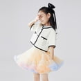 thumbnail image 4 of EnJoCho Tutu Skirt For Girls Toddler Thick And Fluff𝗒 Girls' Skirt Ruffle Ruffled Girls' Gr𝖺dient Skirt Daily School Festival Wear Birthday Outfits For Girls, 4 of 5