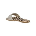 thumbnail image 3 of Women Rhinestone Open Toe Flat Slide Sandal 19310, 3 of 5