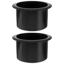 LAMIRO 2pcs Black Plastic Recliner-Handles Replacement Cup Holder Insert for Sofa Boat RV Couch Recliner Car Truck Poker Table