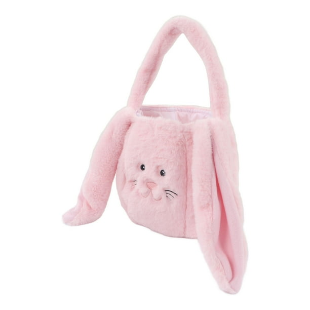 Cesta suave para huevos de Pascua BuyWeekMX Cesta de caza de Pascua de felpa
