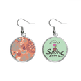 thumbnail image 1 of Línea naranja flor planta pintura Colgante decorativo temporada pendientes de primavera joyas Unbranded M, 1 of 3