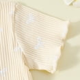 thumbnail image 5 of Little Girls Summer Outfits Toddler Clothes for Girls Bow Print Fly Sleeve Short Sleeved Top Shorts with Bows Baby Girl Baby Clothes, 5 of 9
