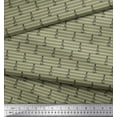 thumbnail image 2 of Soimoi Poly Georgette Fabric Stripe & Light House Shirting Decor Fabric Printed Yard 52 Inch Wide, 2 of 3