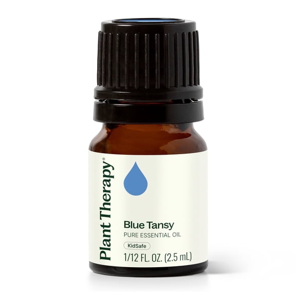 Plant Therapy Blue Tansy Essential Oil 100% Pure, Undiluted, Natural Aromatherapy, Therapeutic Grade 2.5 mL (1/12 oz)