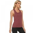 thumbnail image 2 of Baywell Women's Top Sexy Yoga Cross-I-Shirt Women's Yoga Sport Running Tank Top Yoga Shirt Red L, 2 of 8