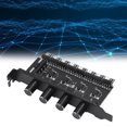 thumbnail image 1 of PC 8 Channels Fan Hub, Cooling Solution Wide Compatibility 4 Knob Cooling Fan Speed Controller 4PIN / 3PIN Interface 72W  for CPU Case, 1 of 7