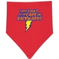 thumbnail image 2 of Inktastic These Fools Put My Cape on Backwards&reg; Superhero Baby Bandana Bib, 2 of 4