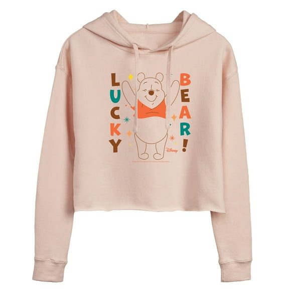 Winnie the Pooh - Lucky Bear - Juniors Cropped Pullover Hoodie