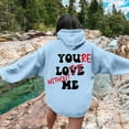 thumbnail image 5 of Womens Sweatshirt Hoodies Long Sleeve Pullover Hoodie Soft Hoodie Blue Sweatshirt Fall Clothes Women Teen Clothing, 5 of 8