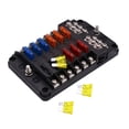 thumbnail image 3 of Bloque de fusibles de 32 V, resistente al agua, portafusibles de cuchilla M5, 12 vías para vehículo, autobús, barco JShteea Accesorios para autos y motos, 3 of 9