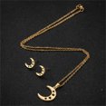 thumbnail image 3 of PVCS Women's Fashion Pendant Earring Set Color Clavicle Necklace Exquisite Earrings, 3 of 4