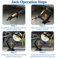 thumbnail image 5 of cyrico Scissor Jack, Portable Universal Car Tire Jack kit with Ratchet Wrench & Work Gloves, Upgraded Emergency Spare Tire Repair Tool for Auto, SUV, MPV, 5 of 7