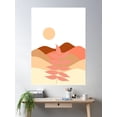 thumbnail image 2 of Boho Landscape Print Poster Wall Art, Modern Wall Decor For Living Room Bedroom, 24x36 UNFRAMED, 2 of 3
